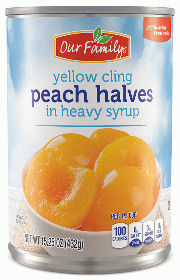 Our Family  peach halves in syrup Full-Size Picture